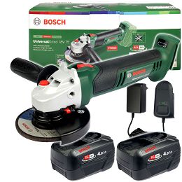 Szlifierka kątowa UNIVERSALGRIND 18V-75 BOSCH 2x4,0Ah