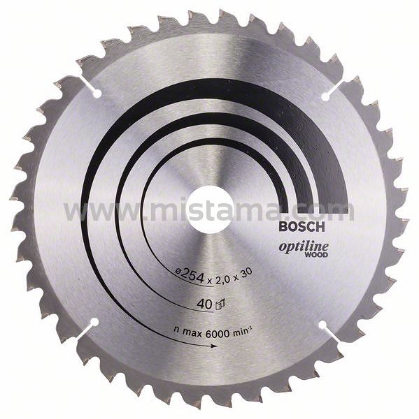 Tarcza pilarska 254/30mm Optiline Wood BOSCH (40 zębów)