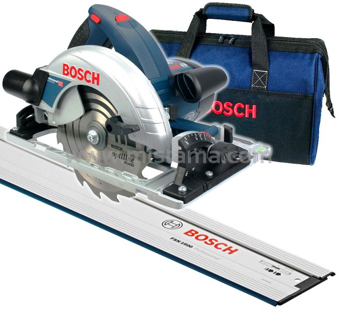 Pilarka tarczowa GKS 65 GCE BOSCH + torba + szyna FSN 1600