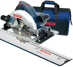 Pilarka tarczowa GKS 65 GCE BOSCH + torba + szyna FSN 1600
