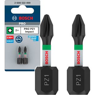 Bit PZ1 25 mm IMPACT BOSCH PRO zestaw 2 szt.