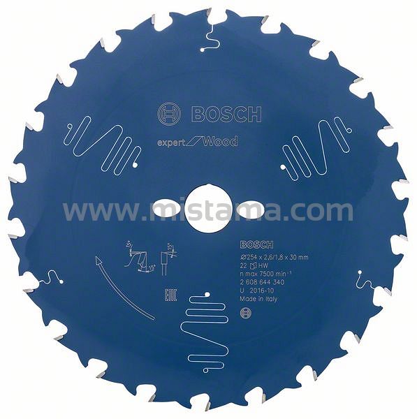 Tarcza pilarska 254/30mm Expert for Wood BOSCH (22 zęby)