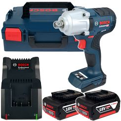 Klucz udarowy BEZSZCZOTKOWY GDS 18V-450 PC BOSCH 2x5,0Ah L-BOXX