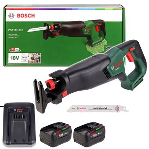Piła szablasta PSA 18V-200 BOSCH 2x4,0Ah