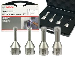 Zestaw 4 wierteł diamentowych Best for Ceramic BOSCH 