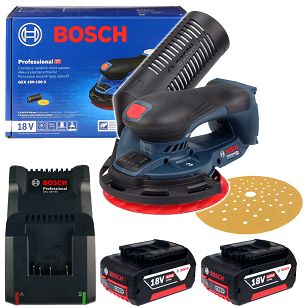 Szlifierka mimośrodowa GEX 18V-150-3 BOSCH 2x4,0Ah