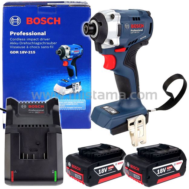 Klucz udarowy 18V 215 Nm GDR 18V-215 BOSCH 2x4,0Ah