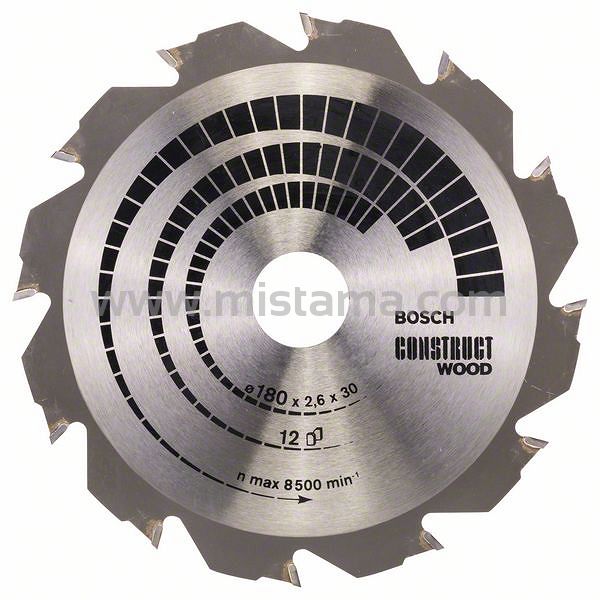 Tarcza pilarska 180/30mm Construct Wood BOSCH (12 zębów)