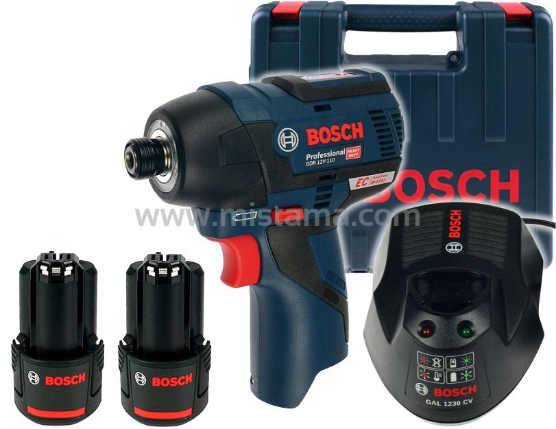 Zakrętarka udarowa GDR 12V-110 BOSCH 2x3,0Ah + walizka