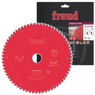 Piła tarcza widiowa 216/30 mm, 66 zębów FR16L001TC FREUD do laminatu, MDF