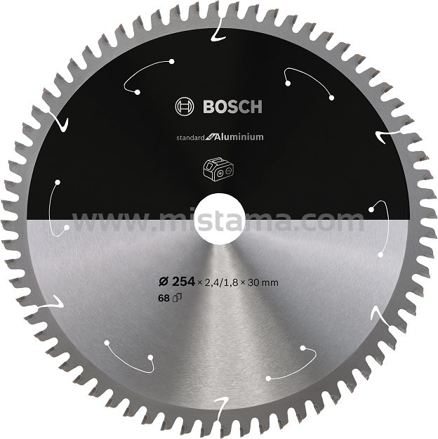 Tarcza pilarska 254/30mm Standard for Aluminium BOSCH (68 zębów) do pilarek aku