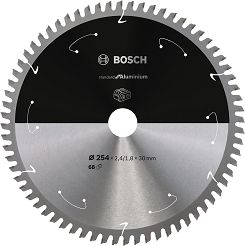 Tarcza pilarska 254/30mm Standard for Aluminium BOSCH (68 zębów) do pilarek aku