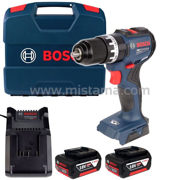 Wkrętarka z udarem 52Nm GSB 18V-52 BOSCH 2x5,0Ah + walizka