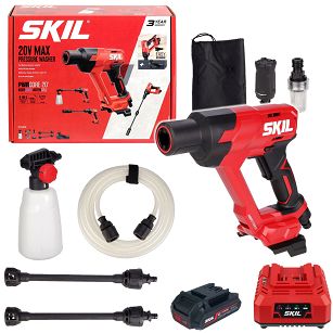 Akumulatorowa myjka ciśnieniowa 20V 0762 SKIL 1x2,0Ah + osprzęt