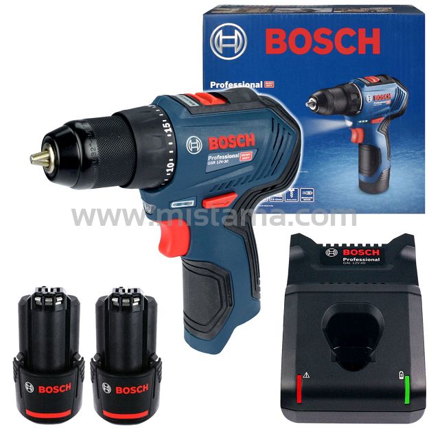 Wkrętarka GSR 12V-30 BOSCH 2x2,0Ah