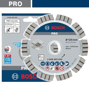 Tarcza diamentowa 125 mm BOSCH PRO (twardy beton)