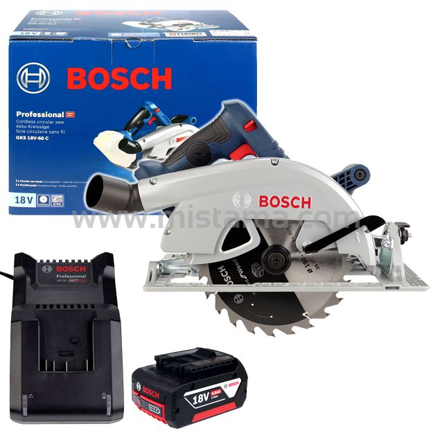 Pilarka tarczowa GKS 18V-68 C BOSCH BITURBO 1x4,0Ah