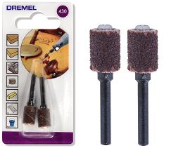 Trzpień szlifierski 6,4mm 430 DREMEL + taśma GR60 (2 sztuki)