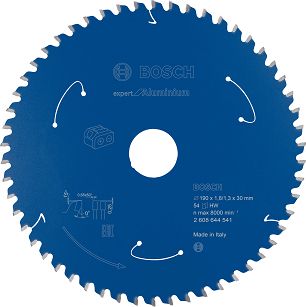 Tarcza pilarska 190/30mm Expert for Aluminium BOSCH (54 zęby) do pilarek aku