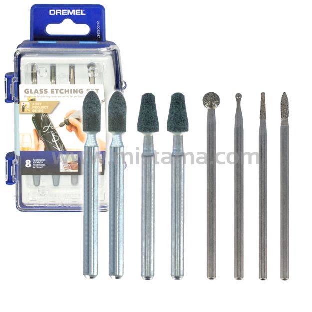 8 elementowy zestaw akcesoriów 682 DREMEL (do szkła)