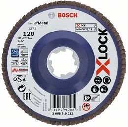 Tarcza listkowa do metalu 125mm GR.120 BOSCH X-LOCK
