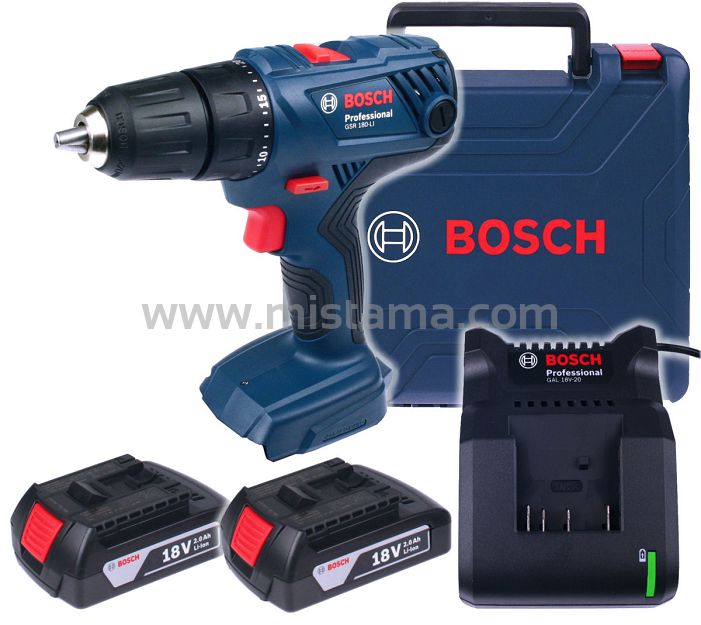 Wkrętarka GSR 180-LI BOSCH 2x2,0Ah + walizka