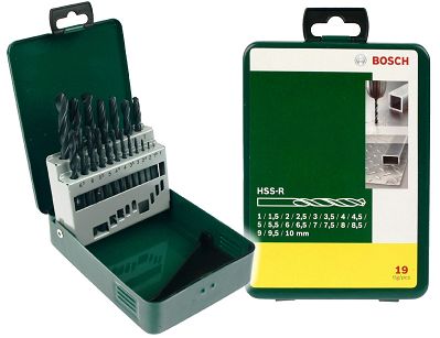 Zestaw 19 wierteł HSS-R do metalu BOSCH