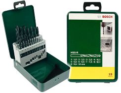 Zestaw 19 wierteł HSS-R do metalu BOSCH