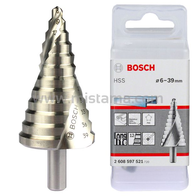 Wiertło stopniowe 6-39 mm HSS BOSCH