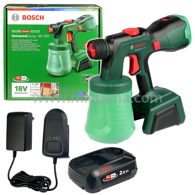 Pistolet malarski UNIVERSALSPRAY 18V-300 1x2,5Ah