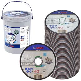 Zestaw 100 tarcz korundowych 125/1,6mm BOSCH (do cięcia stali INOX)