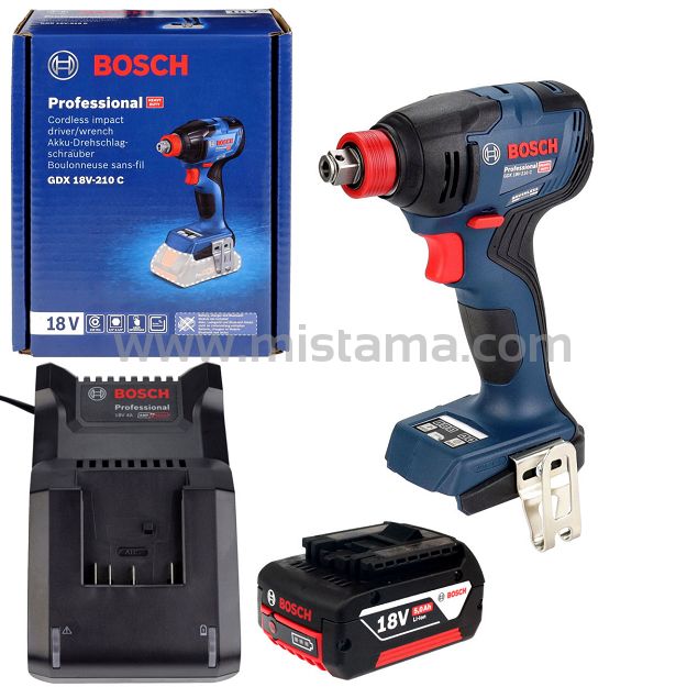Klucz udarowy 210 Nm GDX 18V-210 C BOSCH 1x5,0Ah