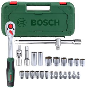25 elementowy zestaw nasadek 1/2'' z grzechotką BOSCH