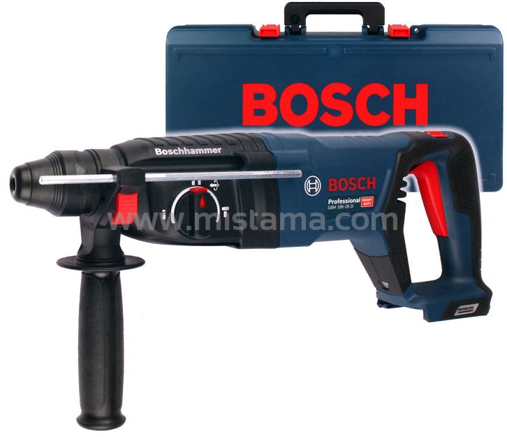 Akumulatorowy młot 18V 2,5J GBH 18V-26D BOSCH (korpus) + walizka