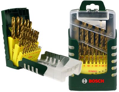 Zestaw 25 wierteł HSS-TIN do metalu BOSCH