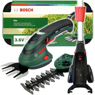 Nożyce ISIO 3 BOSCH + 2 noże + pokrowiec + drążek