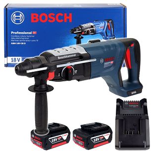 Akumulatorowy młot GBH 18V-28 D BOSCH 2x4,0Ah