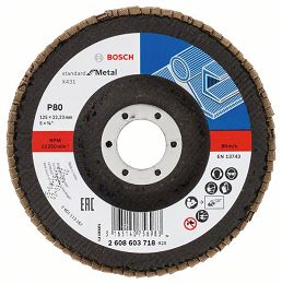 Tarcza listkowa X431 do metalu 125mm GR.80 BOSCH (płaska)