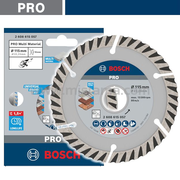 Tarcza diamentowa 115 mm BOSCH PRO (beton, cegła, klinkier)