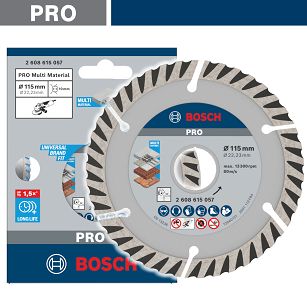 Tarcza diamentowa 115 mm BOSCH PRO (beton, cegła, klinkier)