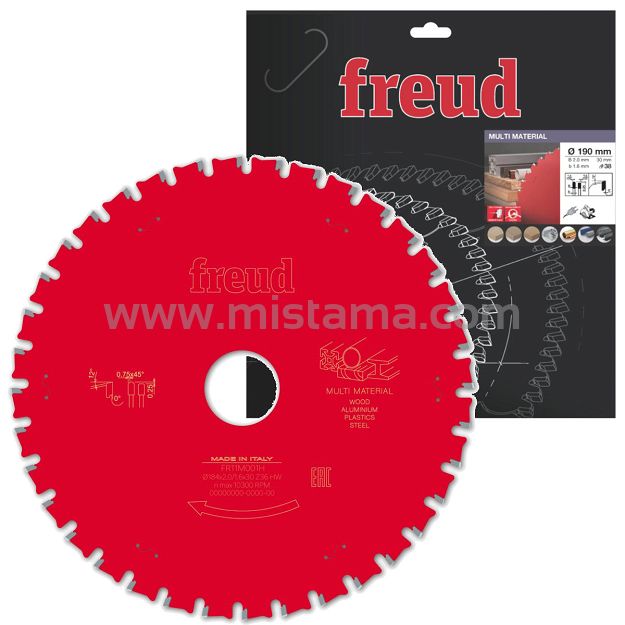 Piła tarcza widiowa 190/30 mm 38 zębów FR13M001H FREUD MultiMaterial
