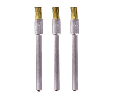 Szczotka z mosiądzu 3,2mm 537 DREMEL (3 sztuki)