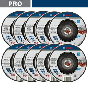 Zestaw 10 tarcz korundowych 125/2,5mm BOSCH (do cięcia betonu)