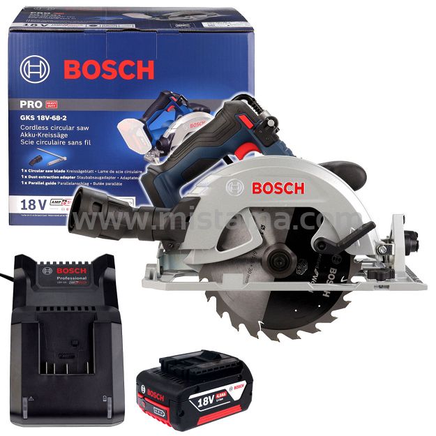 Pilarka tarczowa GKS 18V-68-2 BOSCH 1x4,0Ah