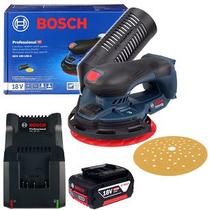 Szlifierka mimośrodowa GEX 18V-150-3 BOSCH 1x4,0Ah