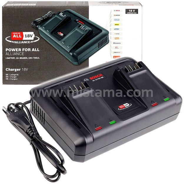 Ładowarka dwustanowiskowa AL 2x18V-88 do akumulatorów PBA 18V BOSCH