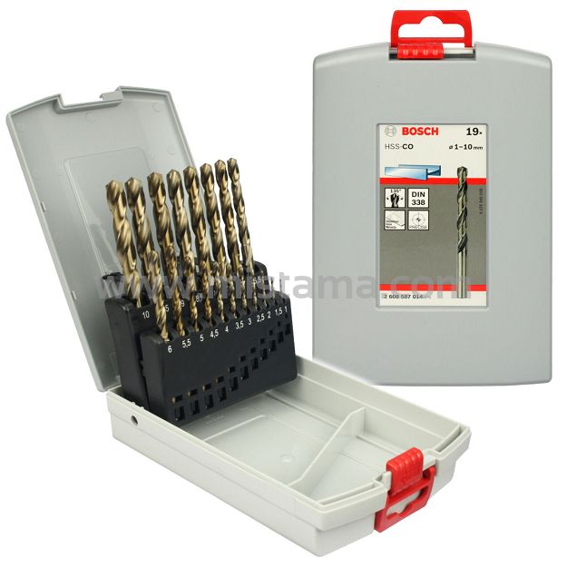 Zestaw 19 wierteł HSS-CO do metalu BOSCH
