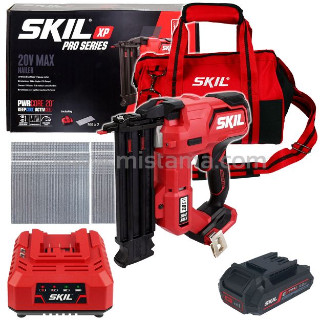 Akumulatorowa gwoździarka 20V 3885 SKIL 1x2,0Ah + torba