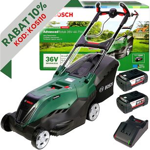 Kosiarka akumulatorowa 36V ADVANCEDROTAK 36V-44-750 BOSCH 2x4,0Ah
