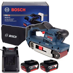 Szlifierka taśmowa GBS 18V-75 BOSCH 2x5,0Ah